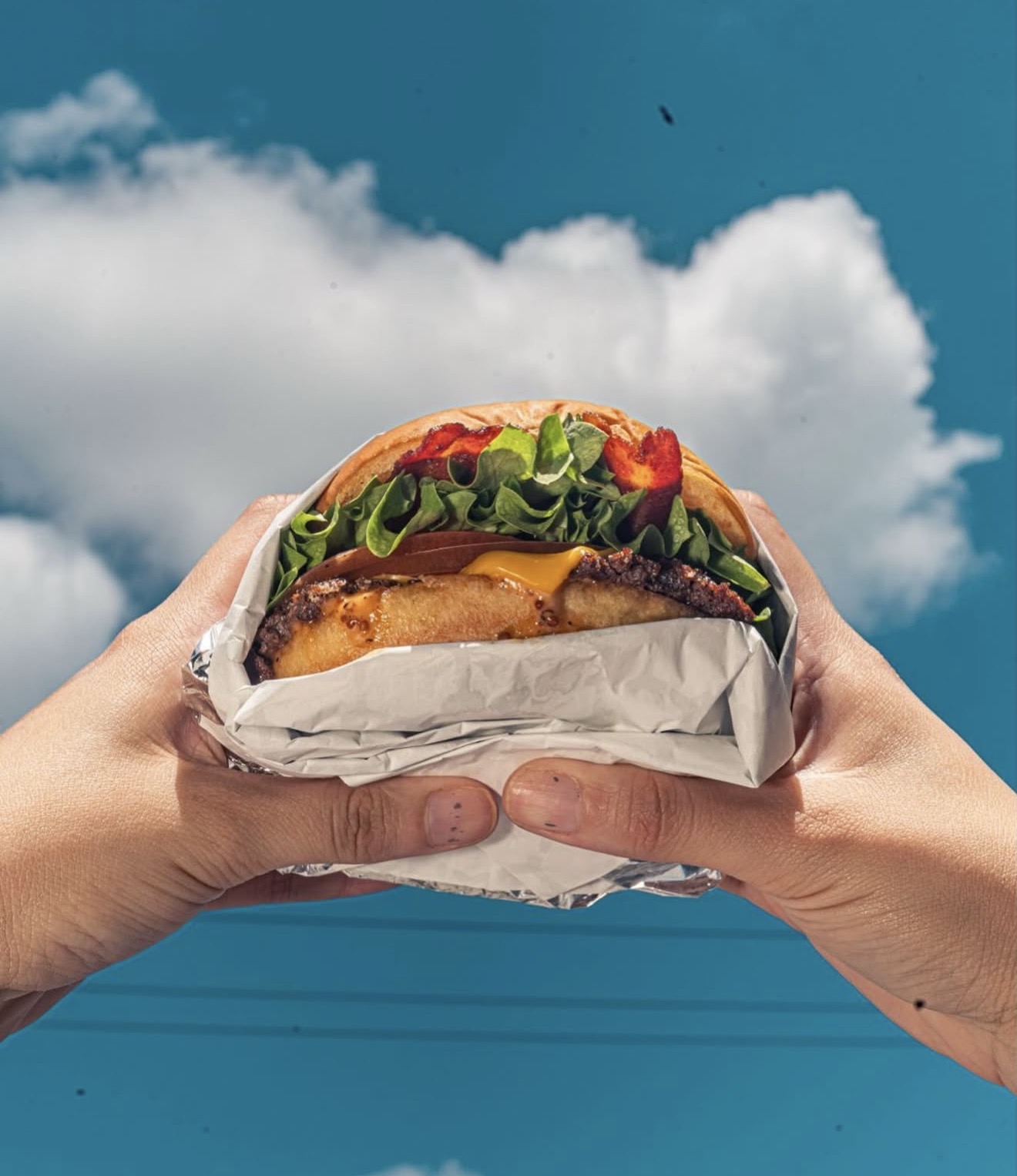 Smash burger en las nubes
